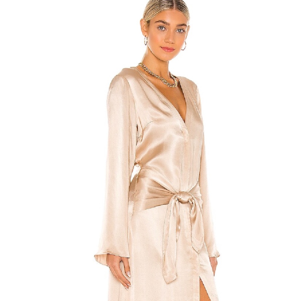 brand new!!! Silky Tie Front Dress L' Academie